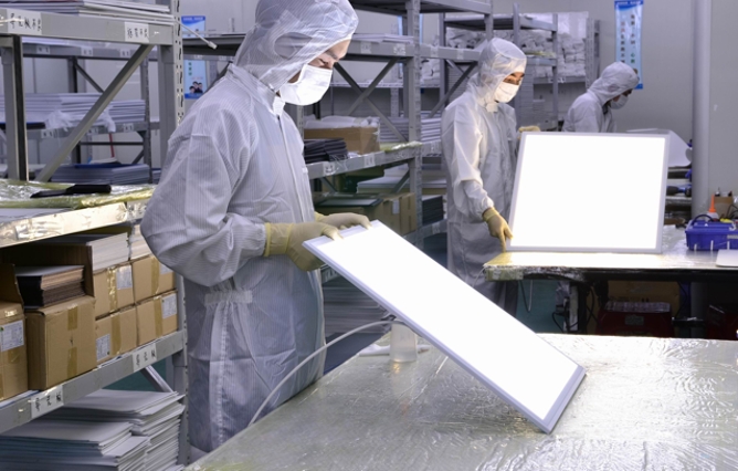 led panel production